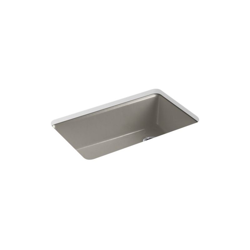 KOHLER K-5871-5UA3-K4 Riverby 33" x 22" x 9-5/8" Undermount single-bowl workstation kitchen sink with accessories
