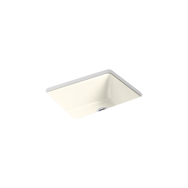 KOHLER K-5872-5UA1-96 Riverby 25" Undermount Single-Bowl Kitchen Sink In Biscuit