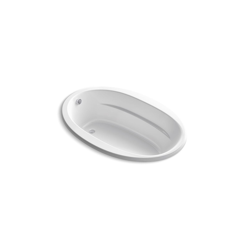 KOHLER K-6346-0 Sunward 66" X 42" Drop-In Bath In White