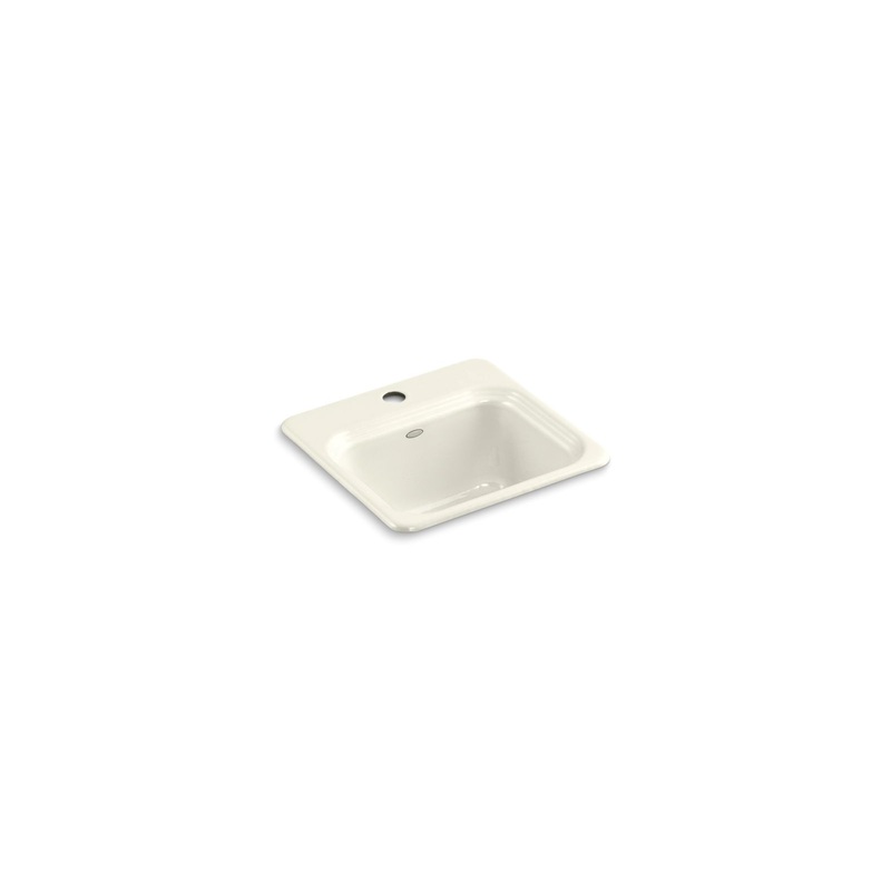 KOHLER K-6579-1-96 Northland 15" Top-Mount Single-Bowl Bar Sink In Biscuit