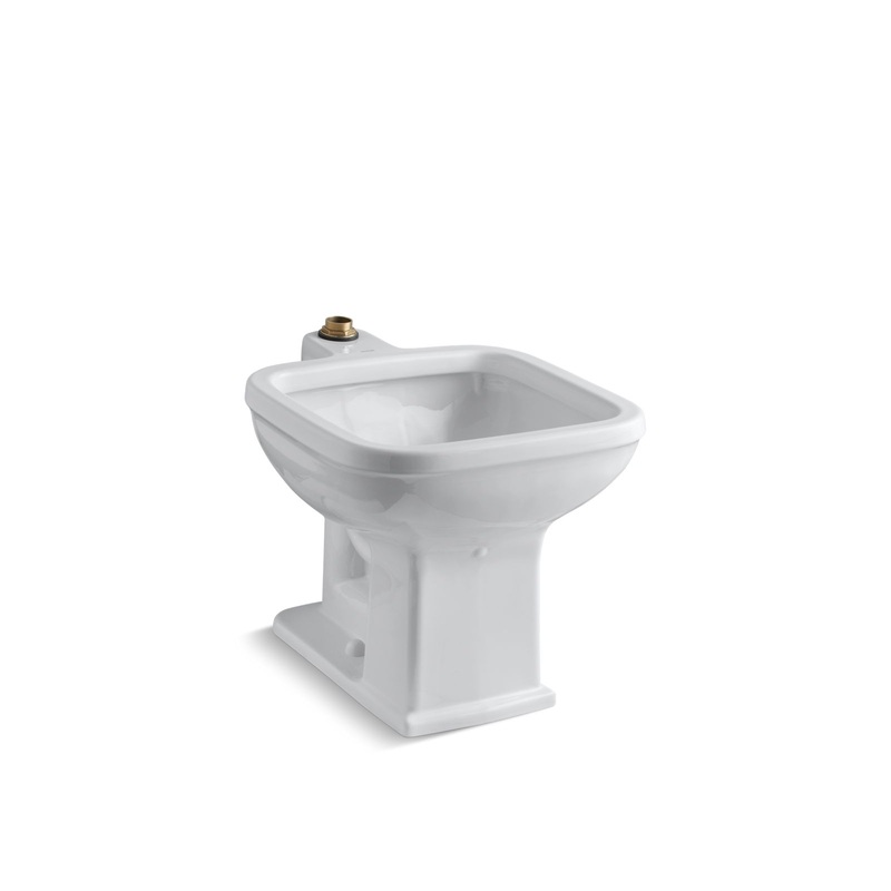 KOHLER K-6676-0 Tyrrell 21" X 27-1/8" Floor-Mount Siphon-Jet Flushing Rim Service Sink In White