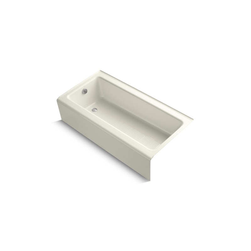 KOHLER K-837-96 Bellwether 60" X 30-1/4" Alcove Bath, Left Drain In Biscuit