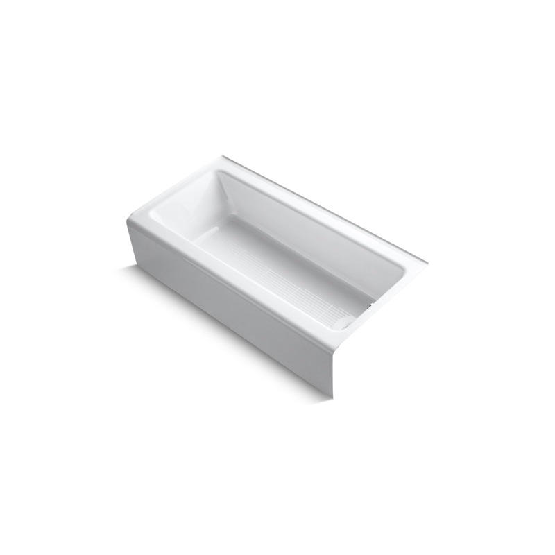 KOHLER K-838-0 Bellwether 60" X 30-1/4" Alcove Bath, Right Drain In White