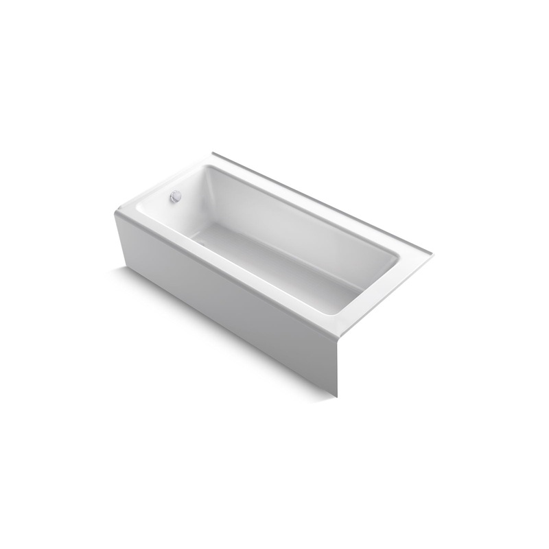 KOHLER K-847-0 Bellwether 66" X 32" Alcove Bath, Left Drain In White