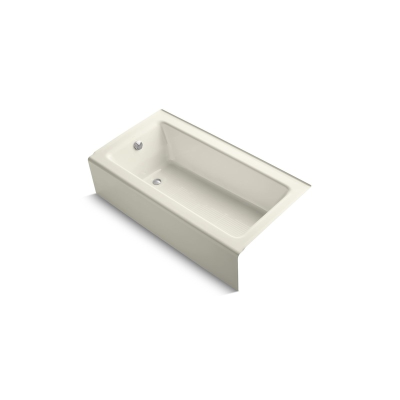 KOHLER K-875-96 Bellwether 60" X 32" Alcove Bath, Left Drain In Biscuit