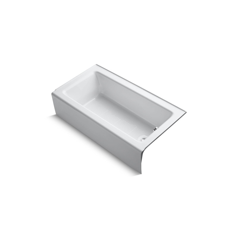 KOHLER K-876-0 Bellwether 60" X 32" Alcove Bath, Right Drain In White