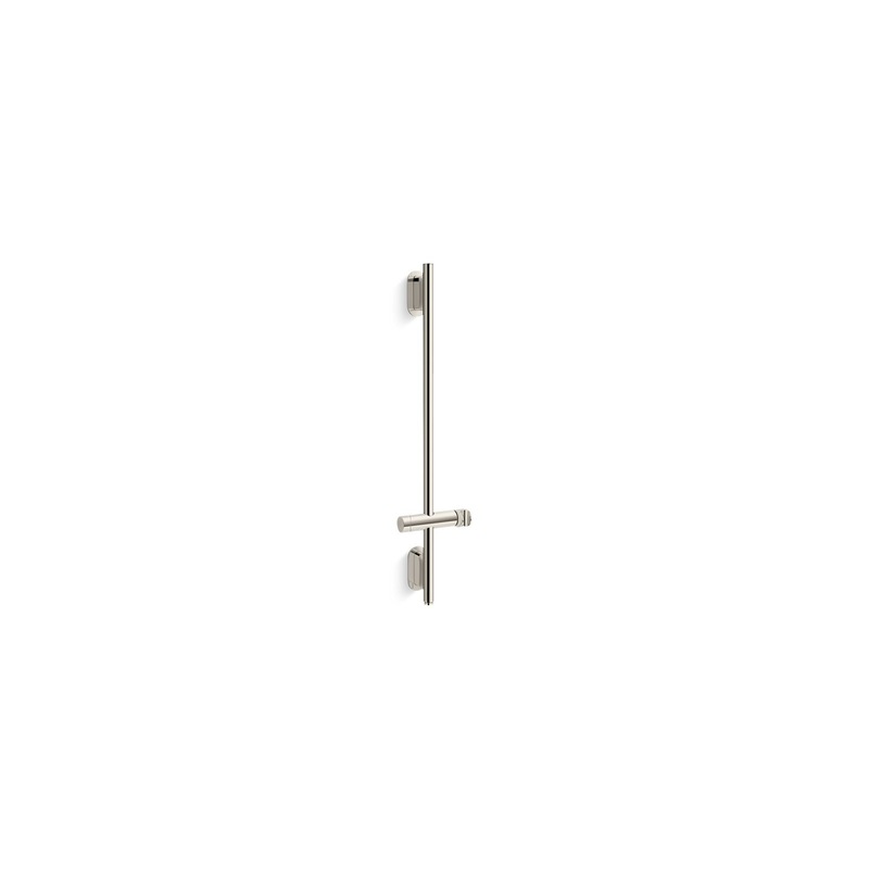 KOHLER K-26314-SN Statement 31-1/2" Deluxe Slidebar With Integrated Water Supply In Vibrant Polished Nickel
