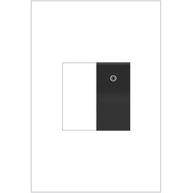 LEGRAND ASPD1531G277 ADORNE  277V Paddle Switch, Half-Size, Graphite, with Microban