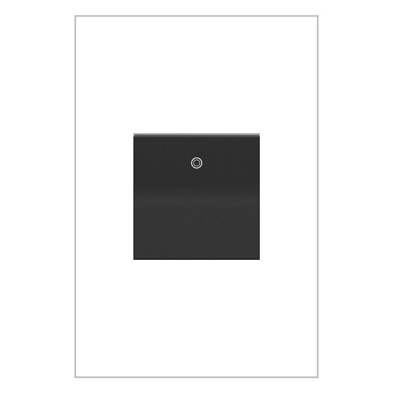 LEGRAND ASPD1532G277 ADORNE  277V Paddle Switch, Graphite, with Microban