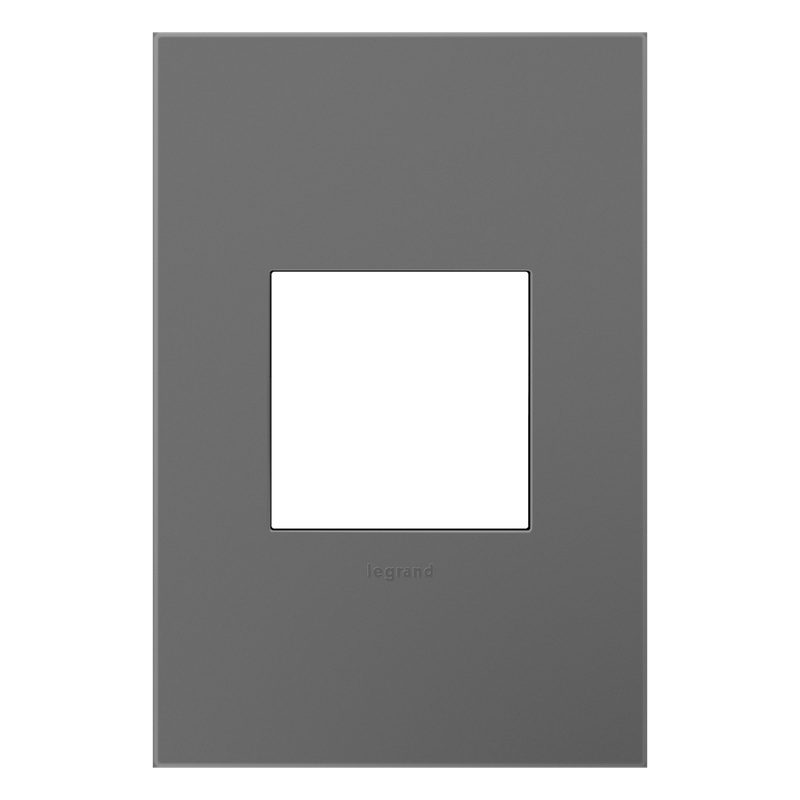 LEGRAND AWP1G2MG6 ADORNE  Magnesium One-Gang Screwless Wall Plate with Microban