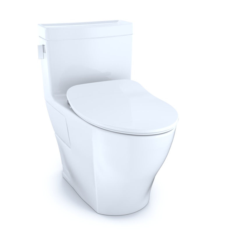 TOTO MS624234CEFG#01 Legato One-Piece Elongated 1.28 Gpf Toilet With Cefiontect And Softclose Seat - Cotton White
