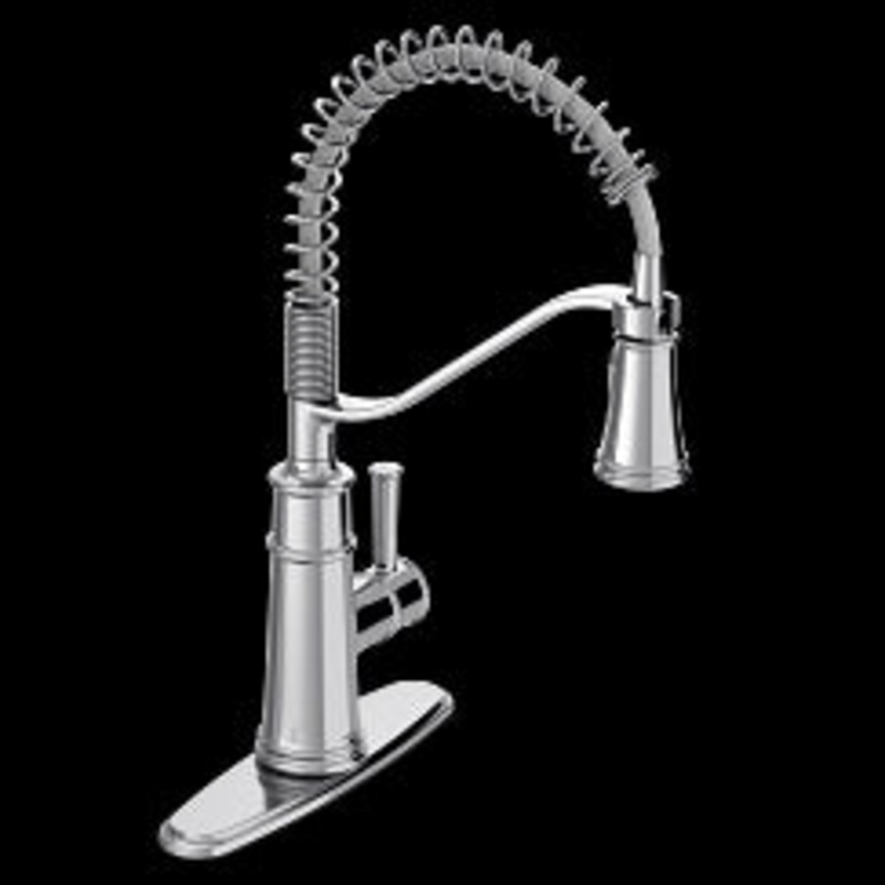 MOEN 5927 Belfield  One-Handle Pulldown Kitchen Faucet In Chrome