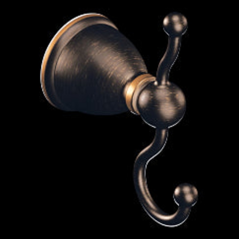 MOEN Y3103BRB Caldwell  Double Robe Hook In Mediterranean Bronze