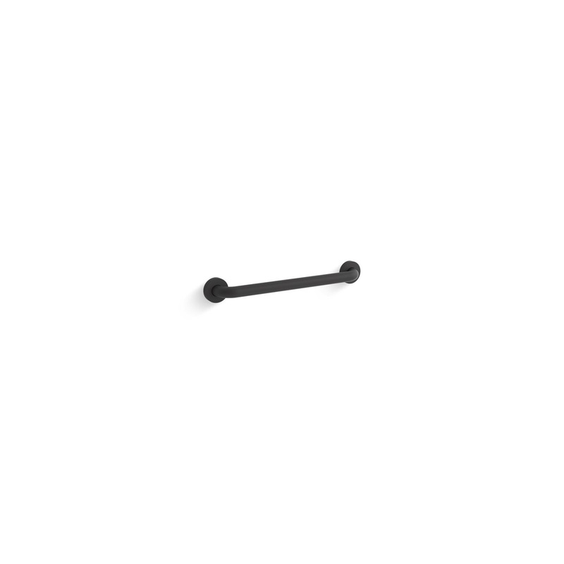KOHLER K-14561-BL Contemporary 18" Grab Bar In Matte Black
