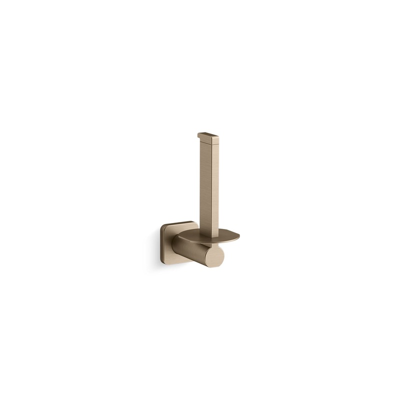 KOHLER K-23527-BV Parallel Vertical Toilet Paper Holder In Vibrant Brushed Bronze