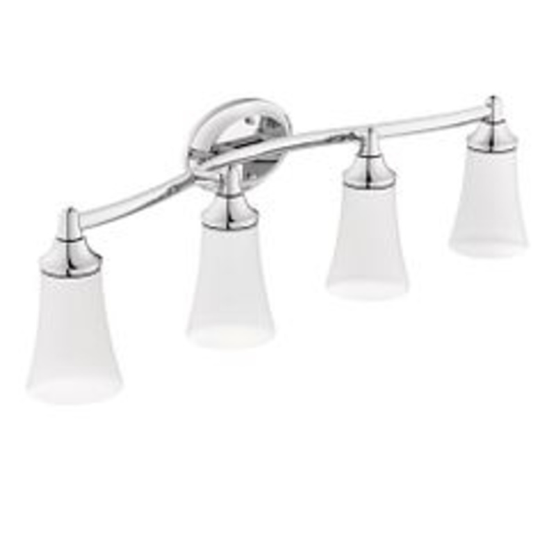 MOEN YB2864CH Eva  Four Globe Bath Light In Chrome