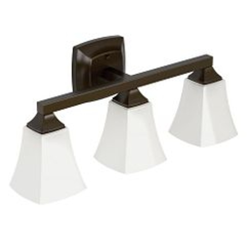 MOEN YB5163ORB Voss  Three Globe Bath Light In Oil Rubbed Bronze