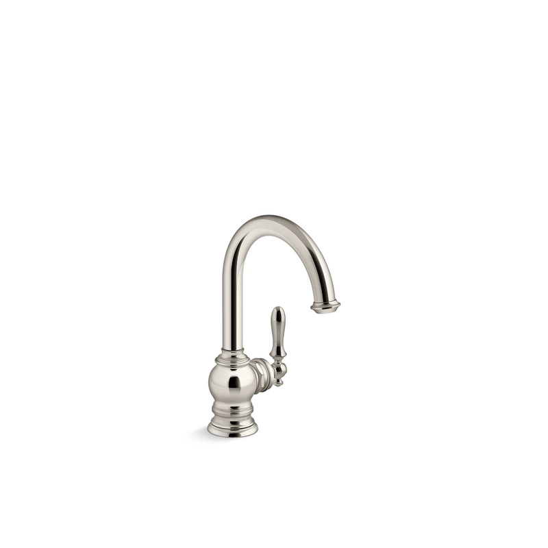 KOHLER K-24074-SN Artifacts Beverage Faucet In Vibrant Polished Nickel
