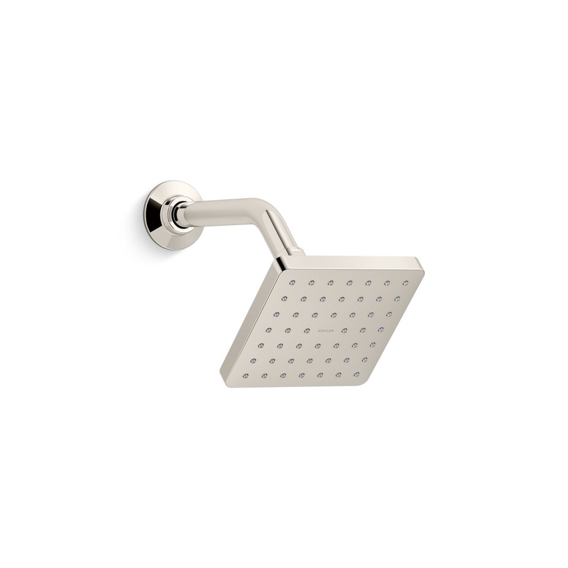 KOHLER K-24805-SN Parallel Single-Function Showerhead, 2.5 Gpm In Vibrant Polished Nickel