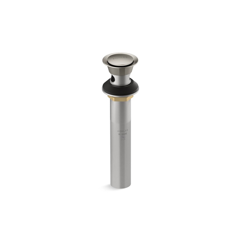 KOHLER K-25322-BN Clicker Drain With Overflow In Vibrant Brushed Nickel