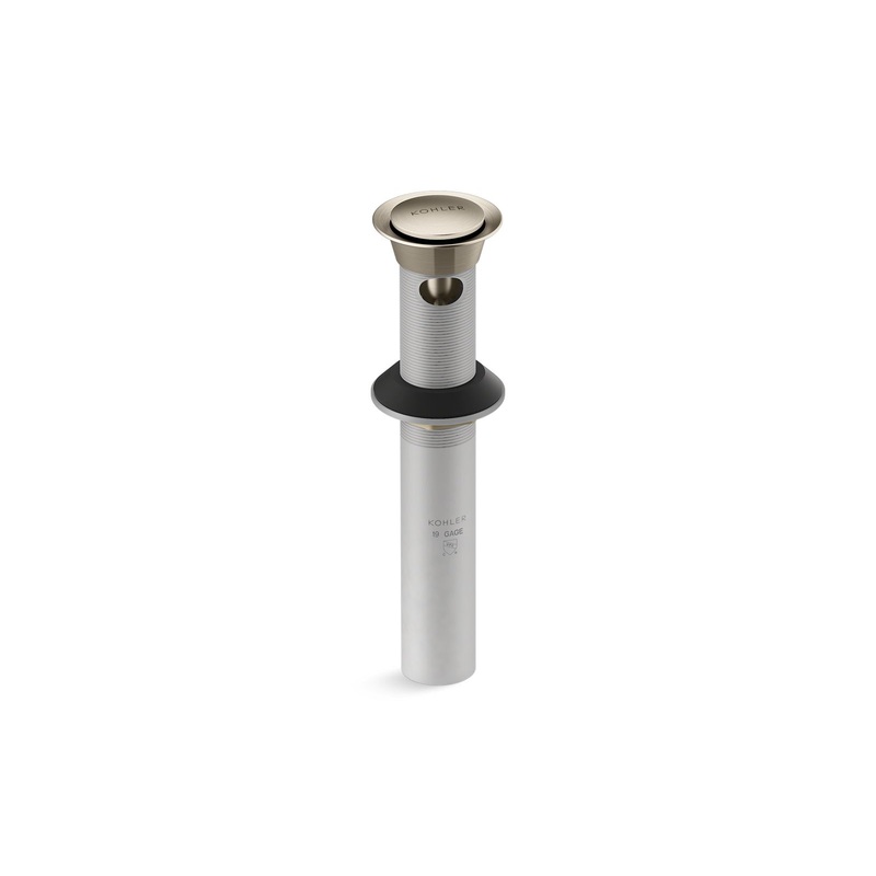 KOHLER K-25322-BV Clicker Drain With Overflow In Vibrant Brushed Bronze