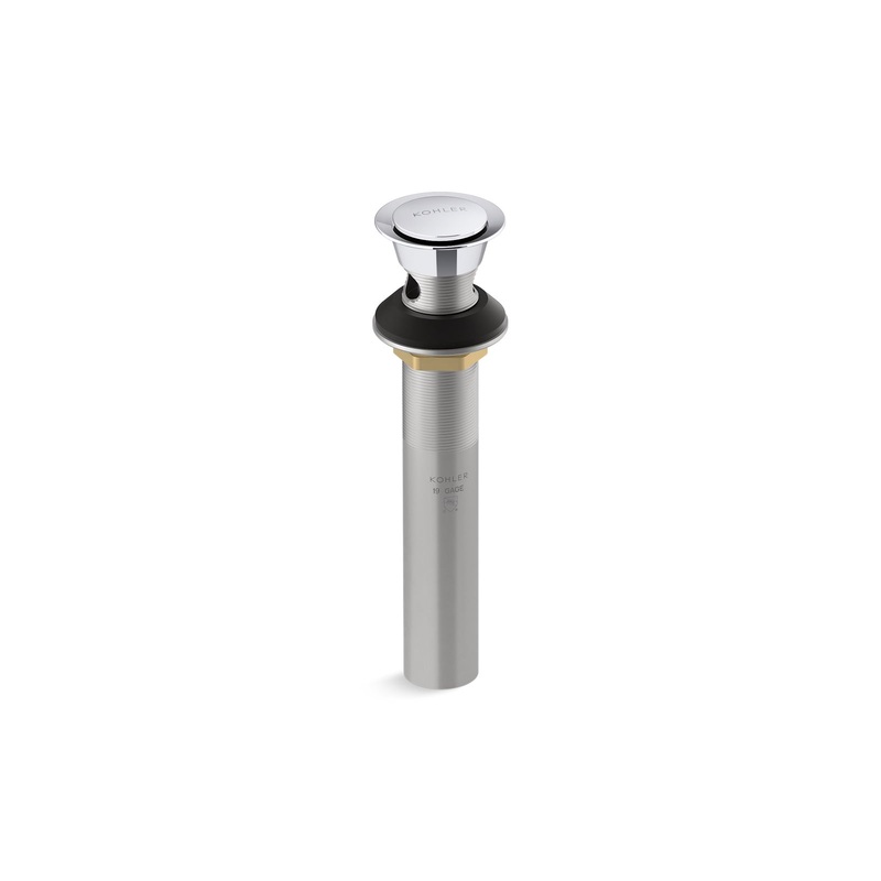 KOHLER K-25322-CP Clicker Drain With Overflow In Polished Chrome