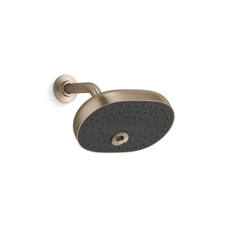 KOHLER K-26290-G-BV Statement Three-Function Showerhead, 1.75 Gpm In Vibrant Brushed Bronze