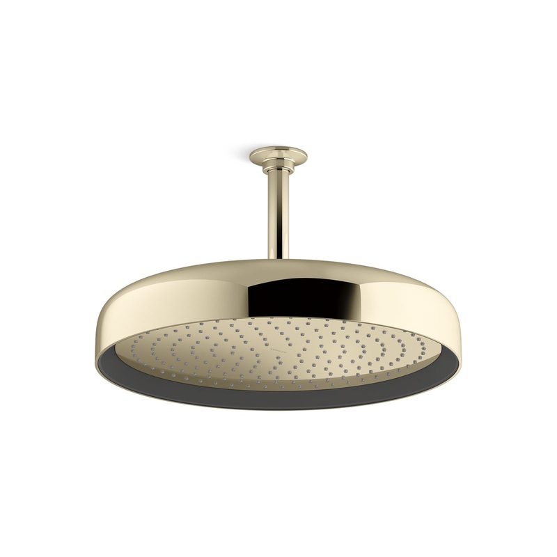 KOHLER K-26292-AF Statement Round 14" Single-Function Rainhead, 2.5 Gpm In Vibrant French Gold