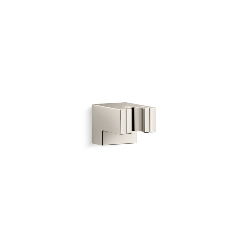 KOHLER K-26309-SN Statement Wall-Mount Handshower Holder In Vibrant Polished Nickel