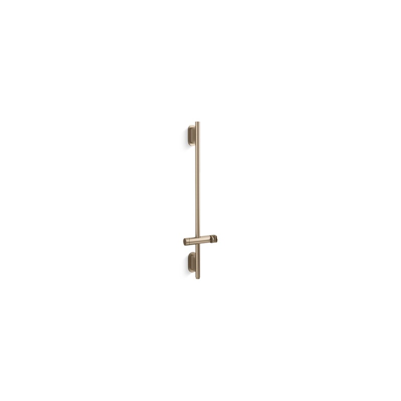 KOHLER K-26314-BV Statement 31-1/2" Deluxe Slidebar With Integrated Water Supply In Vibrant Brushed Bronze