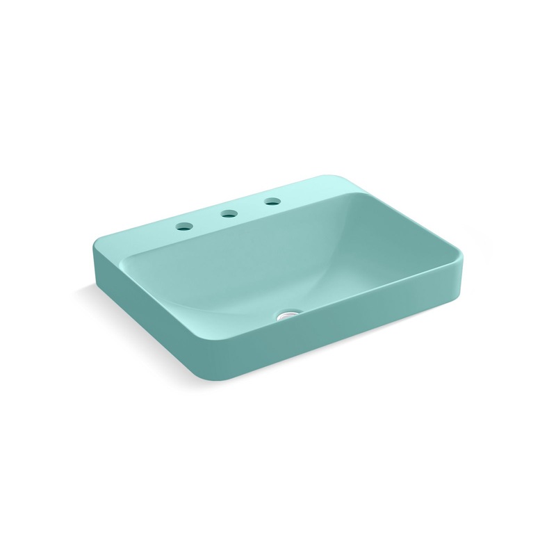 KOHLER K-2660-8-H15 Vox 23" Rectangular Vessel Bathroom Sink In 150th Spring Green