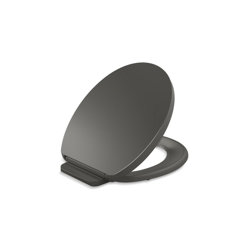 KOHLER K-26802-58 Impro Readylatch Quiet-Close Round-Front Toilet Seat In Thunder Grey