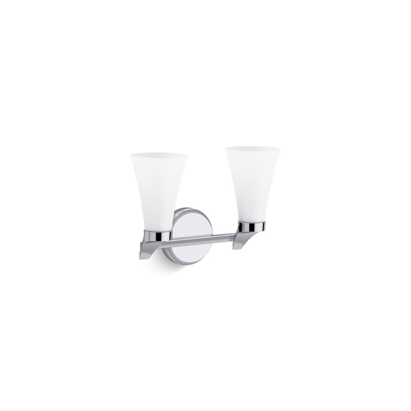KOHLER K-26847-SC02-CPL Simplice Two-Light Sconce In Polished Chrome