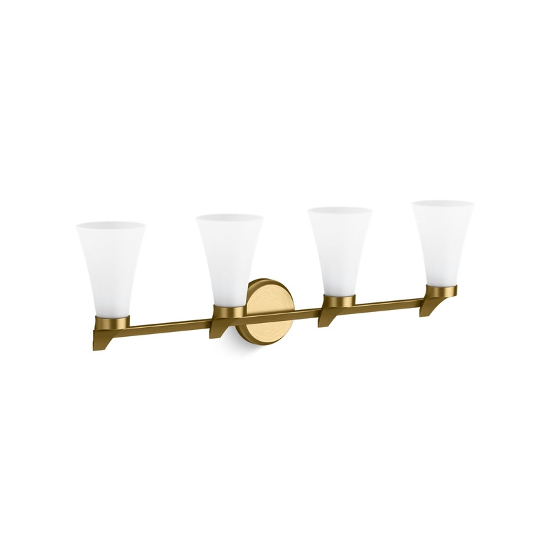 KOHLER K-26849-SC04-2GL Simplice Four-Light Sconce In Brushed Moderne Brass