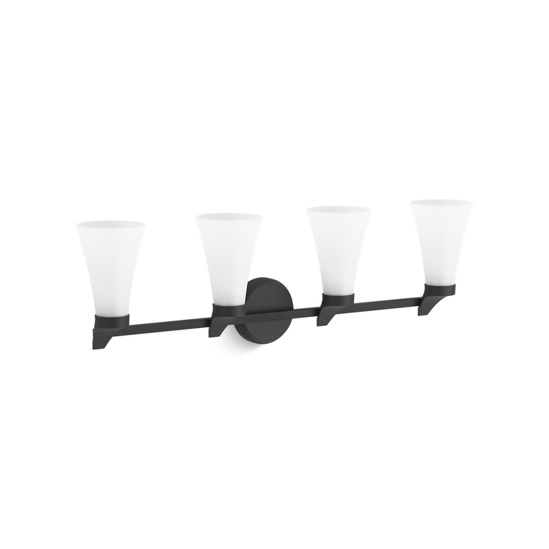 KOHLER K-26849-SC04-BLL Simplice Four-Light Sconce In Matte Black