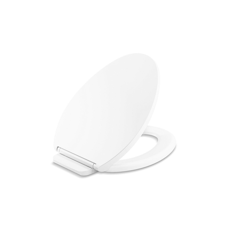 KOHLER K-27331-0 Glissade Readylatch Quiet-Close Elongated Toilet Seat In White