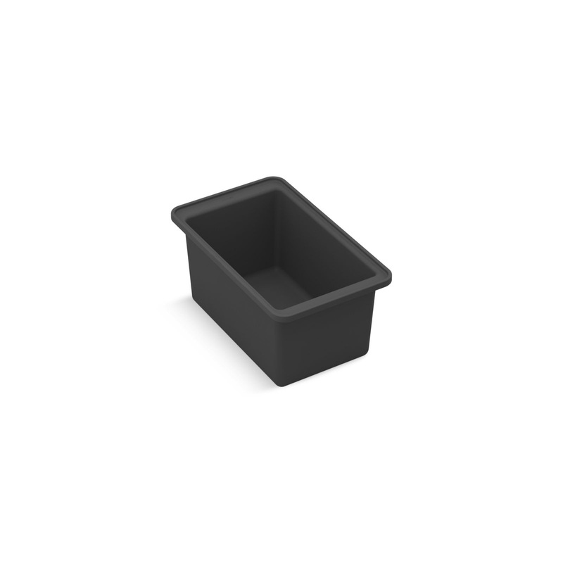 KOHLER K-27789-CHR Cairn Wash Bin In Charcoal