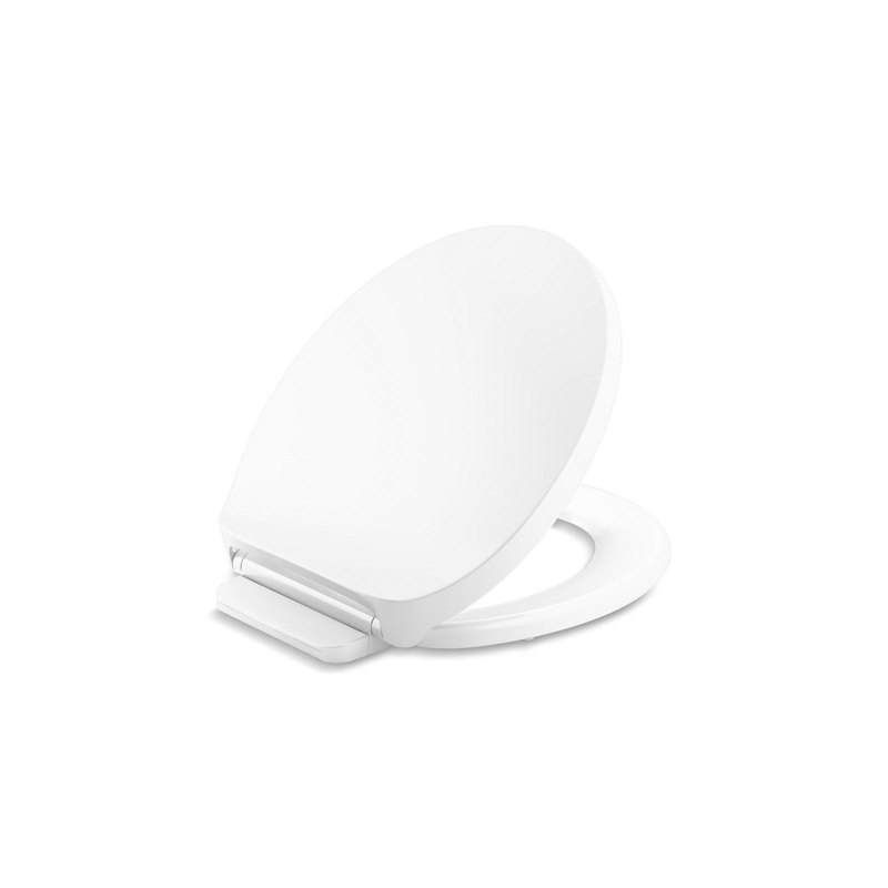 KOHLER K-28005-0 Drift Readylatch Quiet-Close Round-Front Toilet Seat In White