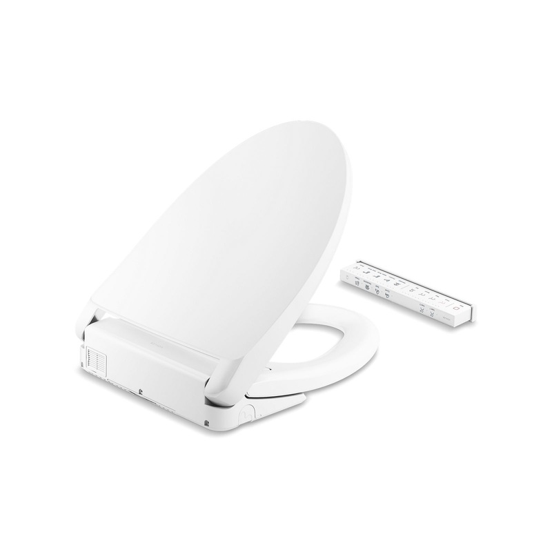 KOHLER K-28821-0 Purewash E930 Elongated Bidet Toilet Seat With Remote Control In White