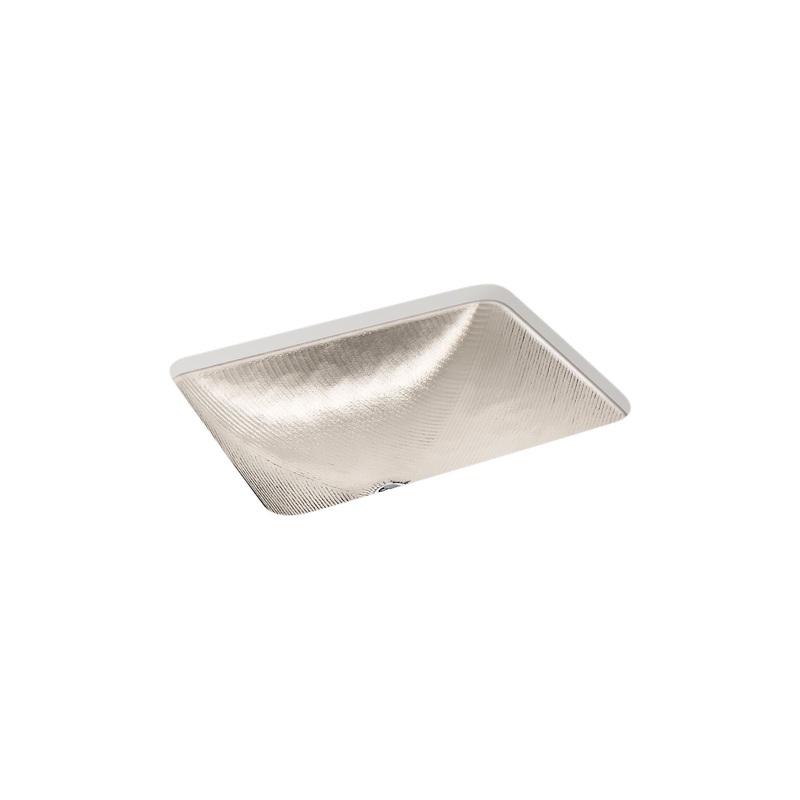 KOHLER K-28823-TG3 Yepsen 20" Rectangular Undermount Bathroom Sink, No Overflow In Translucent Doe