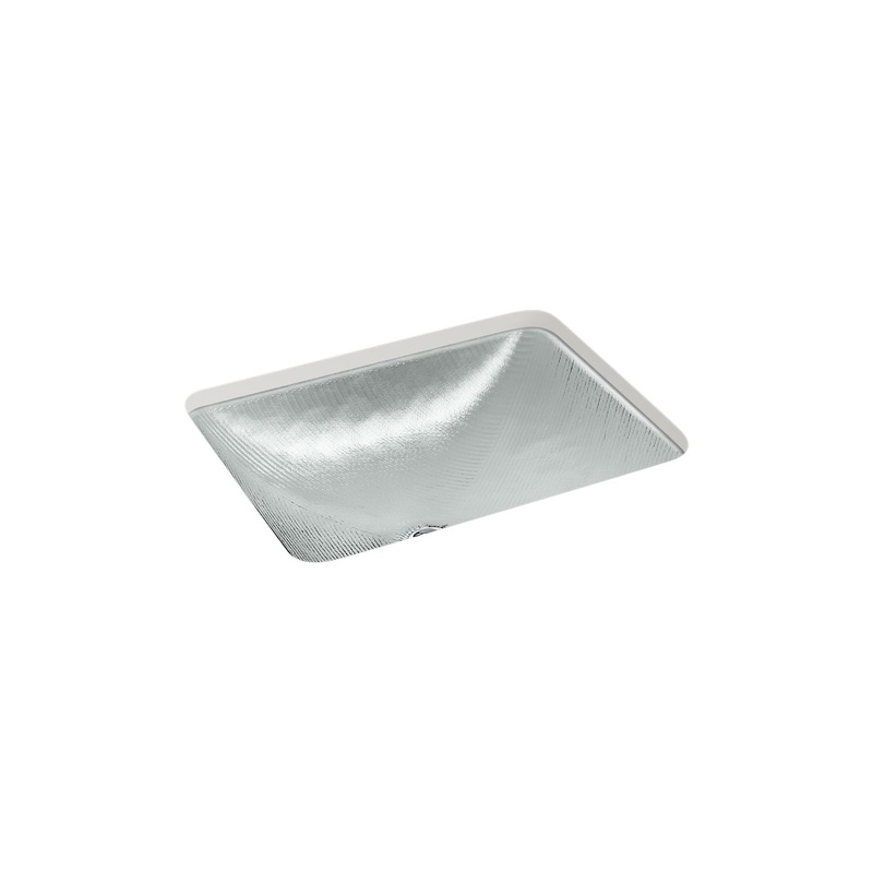 KOHLER K-28823-TG8 Yepsen 20" Rectangular Undermount Bathroom Sink, No Overflow In Translucent Stone