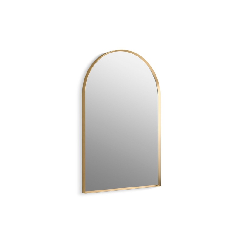 KOHLER K-30637-BGL Essential 24" X 36" Arch Framed Mirror In Moderne Brushed Gold