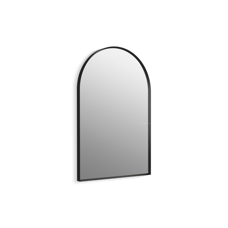 KOHLER K-30637-BLL Essential 24" X 36" Arch Framed Mirror In Matte Black