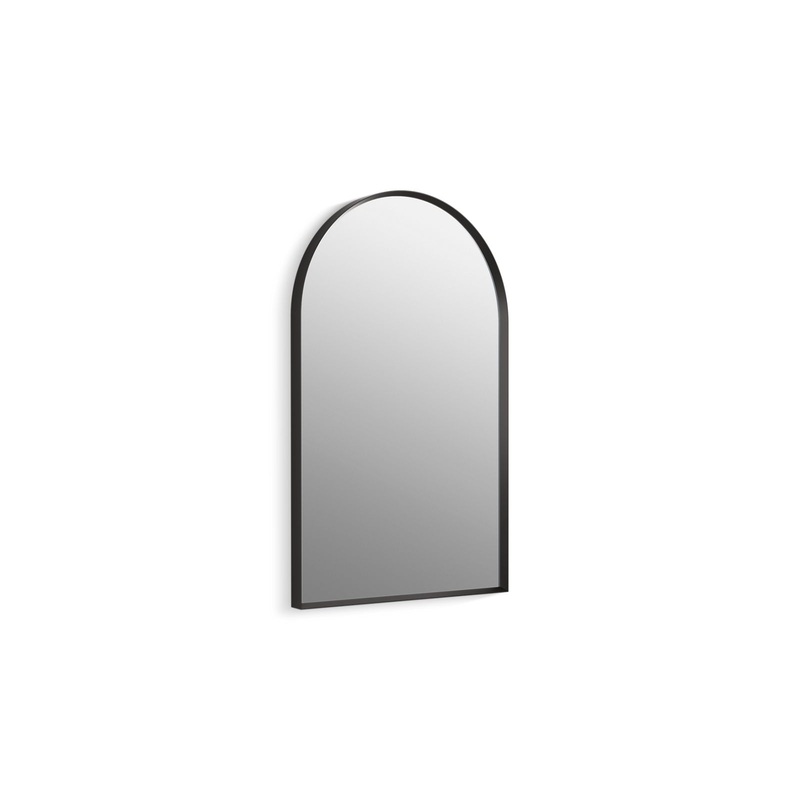 KOHLER K-30638-BLL Essential 20" X 32" Arch Framed Mirror In Matte Black