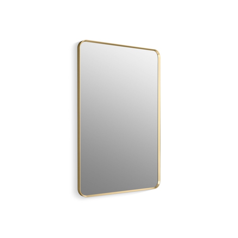 KOHLER K-31365-BGL Essential 30" X 45" Rectangular Mirror In Moderne Brushed Gold