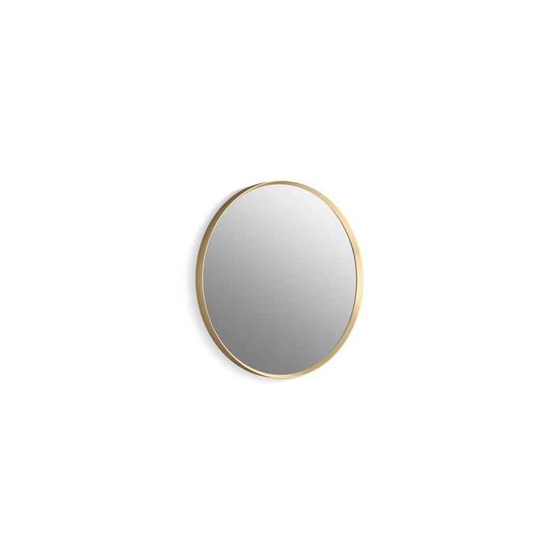 KOHLER K-31367-BGL Essential 22" Round Mirror In Moderne Brushed Gold