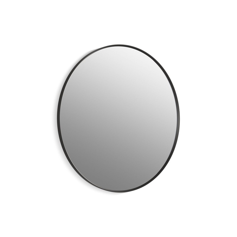 KOHLER K-31370-BLL Essential 42" Round Mirror In Matte Black