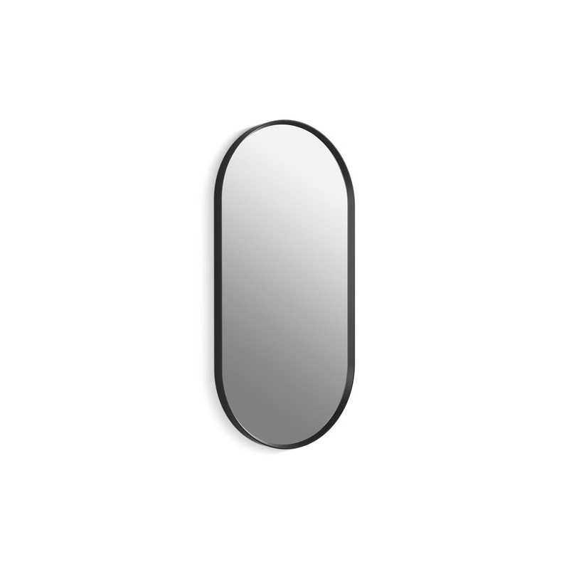 KOHLER K-31371-BLL Essential 18" X 36" Capsule Mirror In Matte Black