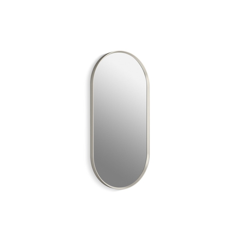 KOHLER K-31371-BNL Essential 18" X 36" Capsule Mirror In Brushed Nickel