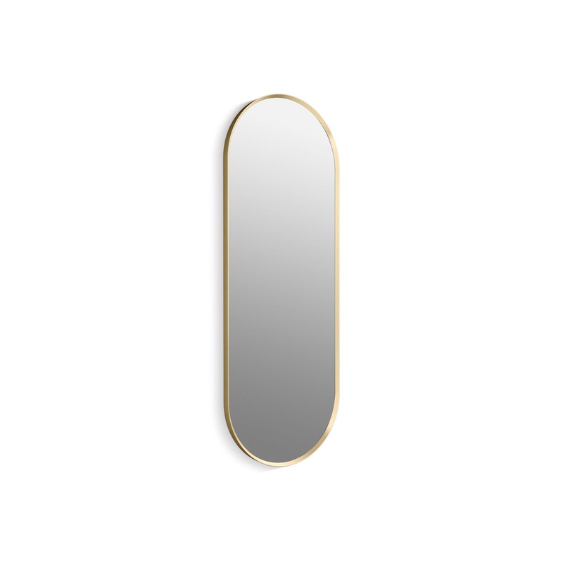 KOHLER K-31373-BGL Essential 22" X 60" Capsule Decorative Mirror In Moderne Brushed Gold